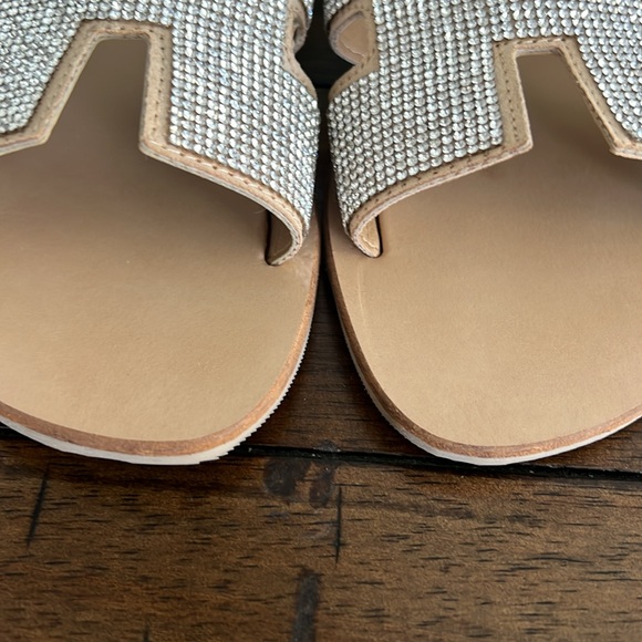 Steven by Steve Madden Rhinestone Sandals Tan 7 - Picture 2 of 7
